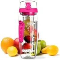 LA VAGUE Trinkflasche VITALITY Trinkflasche mit Einsatz, Trinkflasche mit Früchtesieb für perfekt aromatisierte Getränke