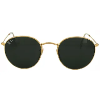 Ray-Ban Sonnenbrille rund Metall 3447 001 Gold Grün 50mm