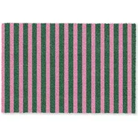 MuchoWow Fußmatte Vertikale Streifen - Grün - Rosa, Rechteckig, innen Schmutzfangmatte, Tür, Schmutzfänger Flur, Teppich 60x40 cm