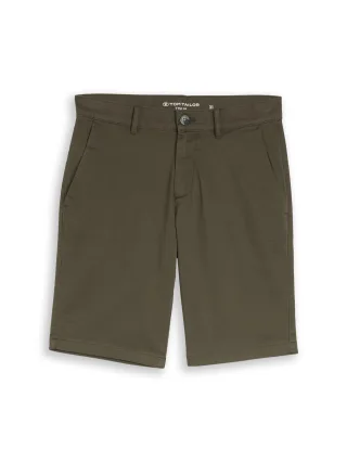 Tom Tailor - TTSLIM Chino Shorts deep leaf green - Gr. - 32