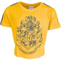 Harry Potter T-Shirt Hogwarts Mädchen Crop Top mit Glitzer Gr. 134- 164 cm