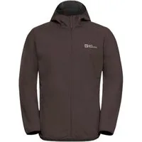 Jack Wolfskin Outdoorjacke JACK WOLFSKIN Bornberg Hoody M Softshelljacke Herren Peat Braun