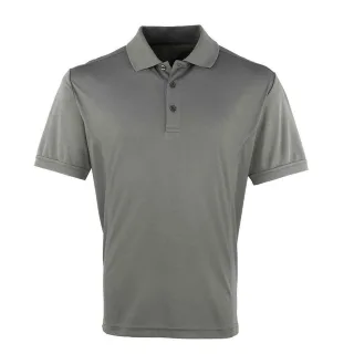 Premier - "Coolchecker" Poloshirt für Herren (Dunkelgrau)