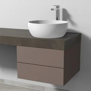 Sanipa Waschtischunterbau mit Auszügen 2morrow (P3401) 340x500x520 Taupe-Matt, P34011T P34011T