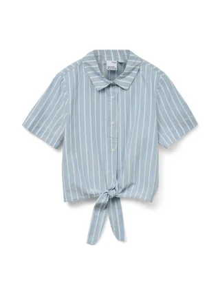 VERO MODA - VMLEONIES 3/4 CHAMBRAY SHIRT light blue denim - Gr. - L