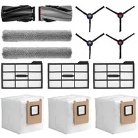 VERCO Reinigungsbürsten-Set Reinigungskit für Eufy, Omni E25 E28, (14-tlg), Ersatz Teile Set Wartungskit Filter Seitenbürste Zubehör Bürste
