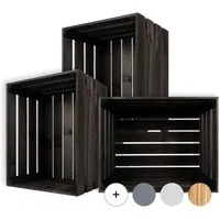 Creative Deco Holzkiste Kiste Holz Deko Holzkiste, Obstkiste Weinkisten Apfelkiste