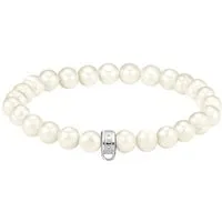 THOMAS SABO Armband Charm-Perlenarmband, mit Süßwasserzuchtperle