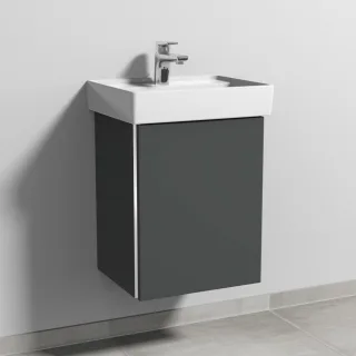 Sanipa 3way Waschtischunterbau zu Villeroy & Boch Collaro Waschtisch mit 1 Tür, Anthrazit-Matt BR83122