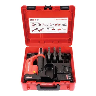 Rothenberger ROMAX COMPACT TT EU im ROCASE mit 1x2Ah Akku, Ladegerät, Pressbacke Compact SV15-22-28" - 1000002117