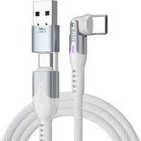 STATIK PowerPivot Pro rotating 2-in-1 USB-C Cable White Smartphone-Adapter