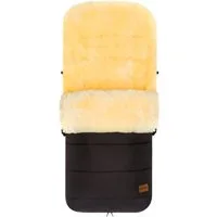 Fillikid Fußsack Engadin, Winterfußsack Lammfell, schwarz