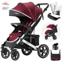 Daliya® Kinder-Buggy RAPIDY Buggy Kinderwagen, XXL Set, kompakt, Kinderbuggy, Sportwagen, (XXL 10-tlg. Komplettset, 10-tlg), Liegeposition, Fußsack, Spieltisch, Wickeltasche, Regenverdeck