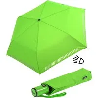 iX-brella Taschenregenschirm für Kinder Safety Reflex mit Auf-Zu-Automatik, kräftige Farben mit reflektierenden Streifen