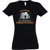 Youth Designz T-Shirt "Nur Wo Du Zu Fuß Warst, Bist Du Gewesen" Damen Shirt mit trendigem Frontprint