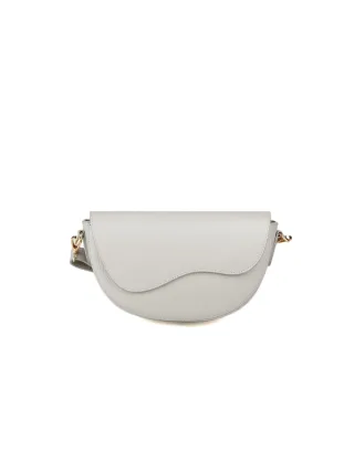 Giulia Monti Schultertasche Hellgrau