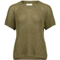 Cartoon Kurzarmshirt Damen mit Rundhalsausschnitt (1-tlg)