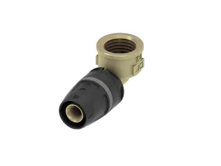 Tece logo-Push Winkelübergangsmuffe Standard Messing, Dim. 20 x 3/4", 8610204 8610204