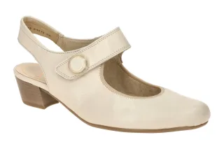 ara 12-63613 08 Beige Marmor Sling Pumps Damenschuhe High Soft Kubanischer Ab...