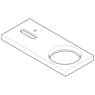 Dornbracht Abdeckplatte EHM-WT MEM - 091101071-00 chrom