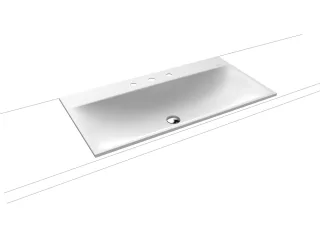 Kaldewei Einbauwaschtisch Silenio, Modell 3038 mit Überlauf 900x460, 907806003711 907806003711