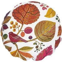 beties Kissenhülle Zauberwald, (1 Stück), Runder Kissenbezug ca. 40 cm Ø All Over-Druck elfenbein-bunt