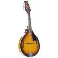 Red Hill Mandoline, A-Style Mandoline Sunburst Hochglanz 355mm Mensur Laminierte Lindendecke Composite Griffbrett 20 Bünde 30mm Sattelbreite Open-Gear Mechaniken Sunburst Lackierung, Diverse Saiteninstrumente, Mandolinen, Mandoline, A-Style Mandoline
