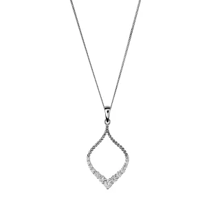 Orphelia 'Grace' Damenkette mit Anhänger aus 925er Sterlingsilber – Silber ZH-7493