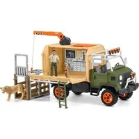 Schleich® Spielwelt WILD LIFE, Großer Truck Tierrettung (42475), (Set), Made in Europe