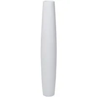 VIVANNO Bodenvase Fiberglas ISONDRA Säule - Weiß Matt (1 St), 13x80 cm