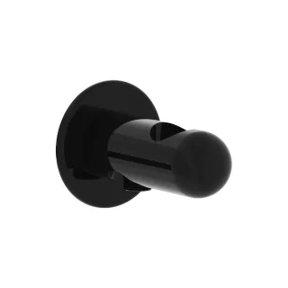 VitrA Liquid Wandanschlussbogen 1/2" mit integrierter Handbrausehalterung Schwarz Hochglanz,A4279539 A4279539