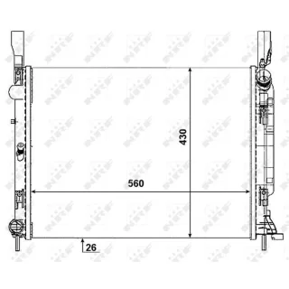 NRF Motork?hler gel?tet Renault Kangoo 1,5 53001
