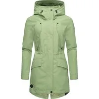 Ragwear Regenmantel Begonia Wasserdichter Damen Übergangsmantel mit großer Kapuze