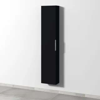 Sanipa 3way Hochschrank mit 1 Tür, Schwarz-Matt UF16208