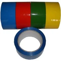 WBV - Westdeutscher Bindegarn-Vertrieb Eselgrimm GmbH & Co. KG Klebeband 4 Rollen Klebeband Paketband Packband 66m X 50mm 1x gelb blau grün rot