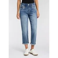 Herrlicher Straight-Jeans Breezy Cropped Denim in 7/8-Länge, High Waist