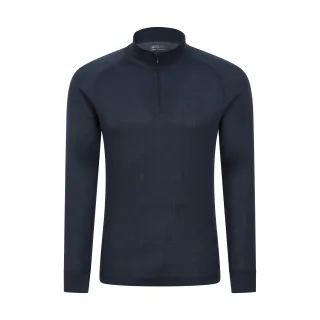 Mountain Warehouse - "Talus" Thermo-Top Reißverschluss für Herren Langärmlig (Marineblau)