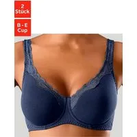 petite fleur by Lascana Bügel-BH (Packung, 2 Stück) aus Baumwolle mit breiteren Trägern – auch ideal für große Größen