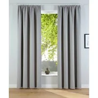 OTTO home Verdunkelungsvorhang Solana, Gardinen mit Kräuselband, Vorhänge, Wohnzimmer, modern, (2 St), Kräuselband, verdunkelnd, 2er-Set Verdunklungsvorhang mit Thermofunktion, Bestseller, einfarbig