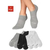 LASCANA ACTIVE Sneakersocken Kurze Sportsocken, Atmungsaktive Laufsocken Damen (Packung, 7-Paar, Großpackung) Füßlinge mit Fußfrottee