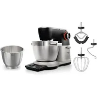 BOSCH Küchenmaschine Küchenmaschine Serie 8, MUMS8ZS18, XL 6 L Edelstahlschüssel, Waage, 1800 W, 10,2 l Schüssel, 7 Automatikprogramme, Timer, Vollmetallgehäuse, Edelstahl-Rührer