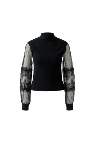 Oui - Pullover black - Gr. - 38