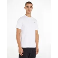Calvin Klein T-Shirt Micro Logo aus dickem Winterjersey, mit Logoprint