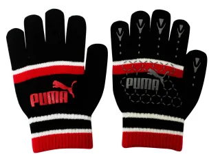Puma No 1 Logo Cat Magic Winter Schwarz/Rot Unisex Handschuhe