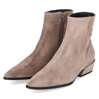 Högl Stiefeletten  Beige - Gr. 37 -  Leder und Textil