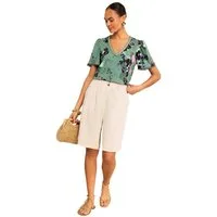Love & Roses V-Shirt Love & Roses T-Shirt mit V-Ausschnitt, Regular (1-tlg)