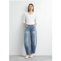 comma Regular-fit-Jeans Jeans-Hose Barrel Leg Denim