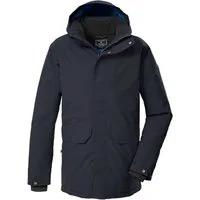 Killtec Parka KOW 85 MN PRK Wasserdicht, atmungsaktiv, abnehmbare Kapuze, recyceltes Material