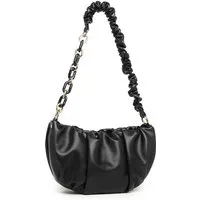 Miss Lulu Schultertasche Damen Umhängetasche Vintage - Plissee-Design Wolkenform mit Kette