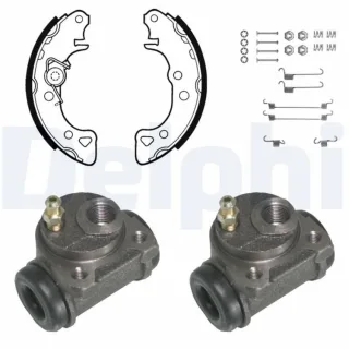 Delphi Bremsbacken vormontiert hinten Citroen Saxo Peugeot 106